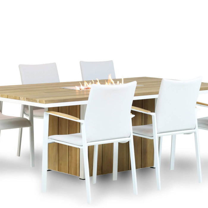 Lifestyle Garden FurnitureTuinsets met vuurtafel - Wit - 6