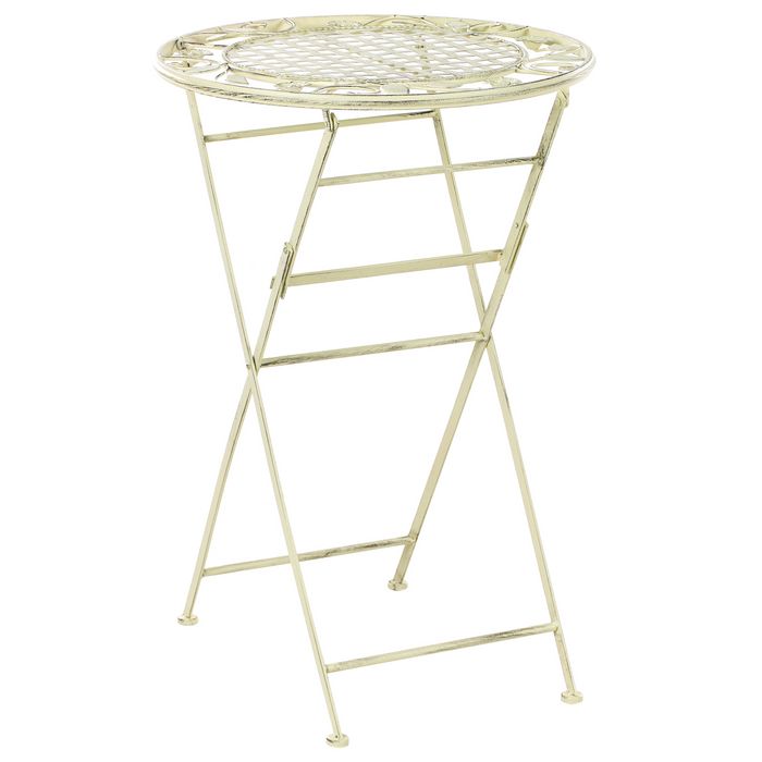 Beliani - BIVIO - Tuinbartafel - Lichtgroen - 60 x 60 cm - IJzer