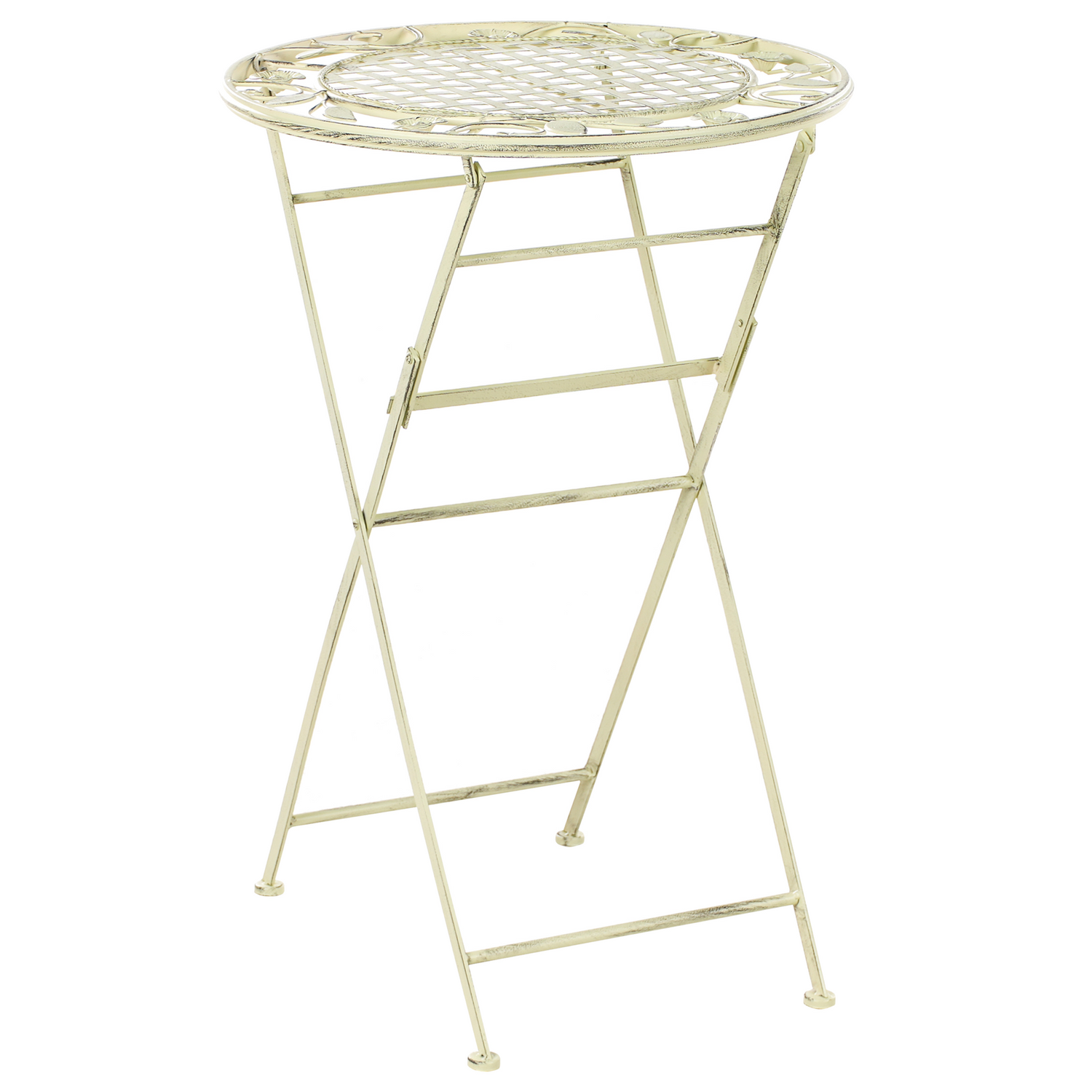 Beliani - BIVIO - Tuinbartafel - Lichtgroen - 60 x 60 cm - IJzer