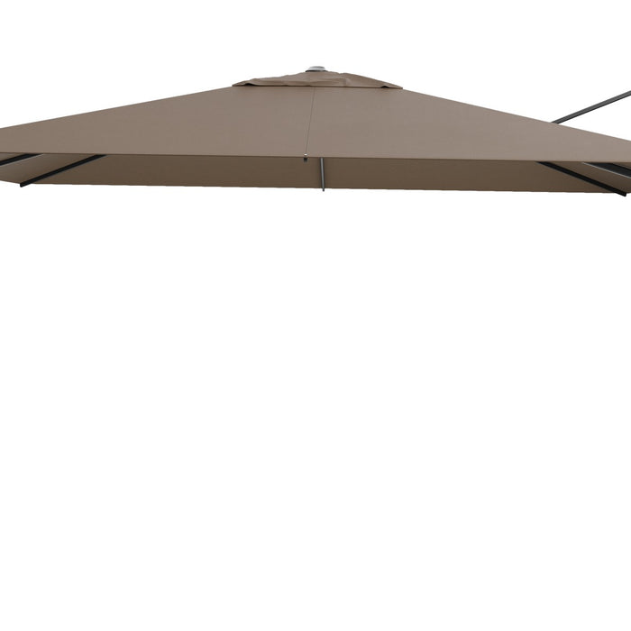 Platinum Challenger parasol T2 Premium - 2,6 x 3,5 m. - Havana Taupe