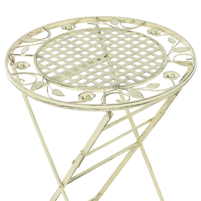 Beliani - BIVIO - Tuinbartafel - Lichtgroen - 60 x 60 cm - IJzer