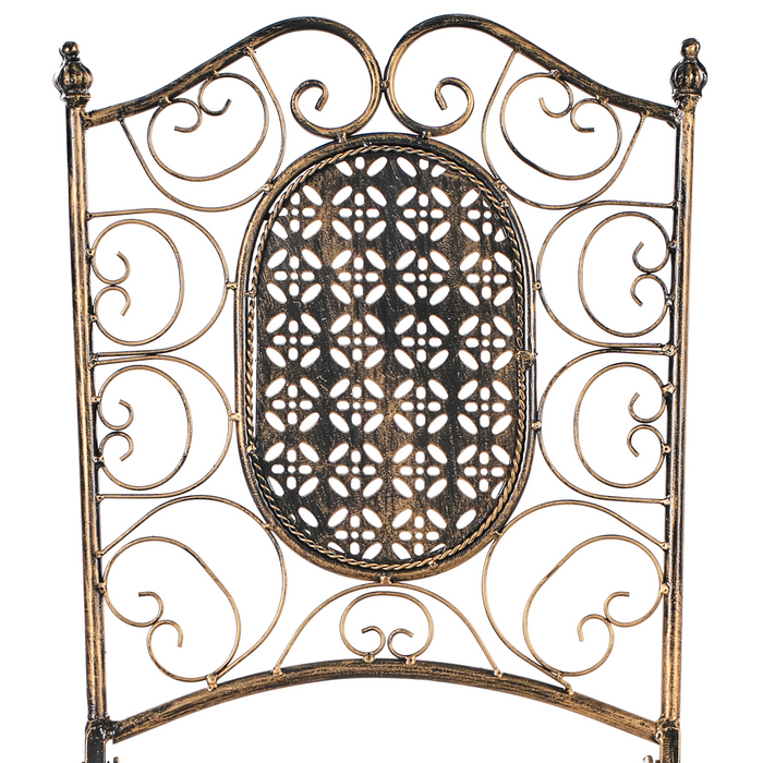 Beliani - BORMIO - Tuinbarkruk set van 2 - Zwart - IJzer