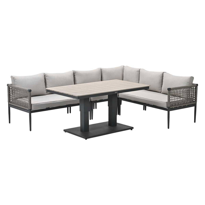 Garden Impressions Burela lounge dining set 5-delig rechts - taupe