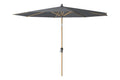 Platinum Riva stokparasol 3 m. rond - Teak Antraciet