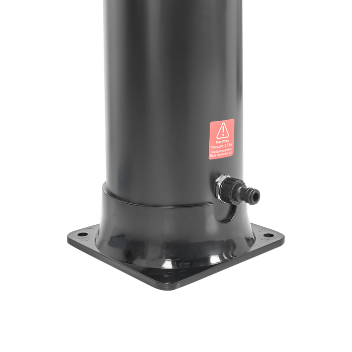 Beliani - JUANILLO - Buitendouche op zonne-energie - Zwart - PVC