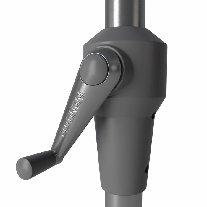 Platinum Riva stokparasol 3 m. rond - Teak Antraciet