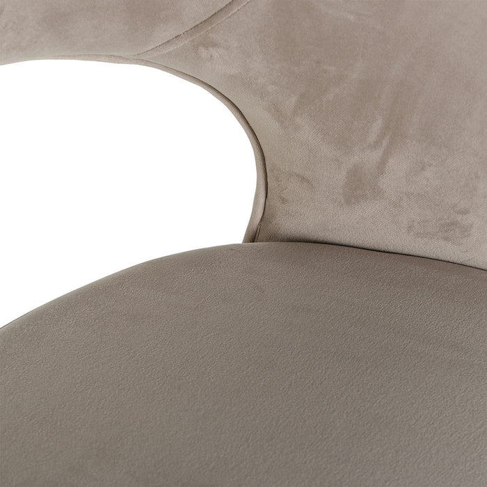 Richmond Interiors Savoy Barstoel Khaki Velvet