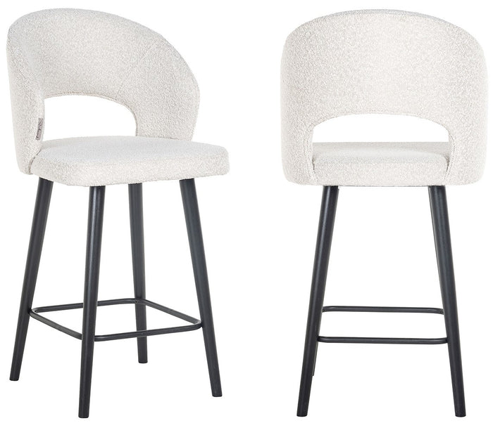 Richmond Interiors Savoy Counterstoel Wit Bouclé