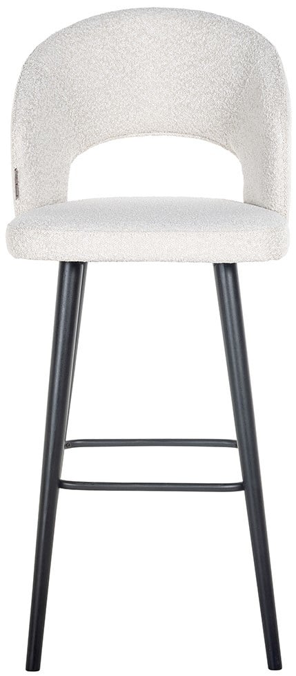 Richmond Interiors Savoy Barstoel Wit Bouclé