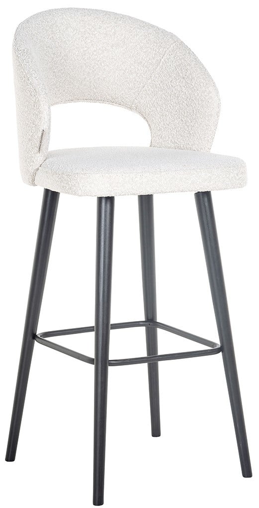 Richmond Interiors Savoy Barstoel Wit Bouclé