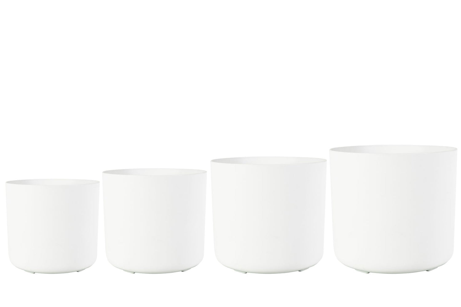 Artstone Pot Celine - Set van 4 - Wit