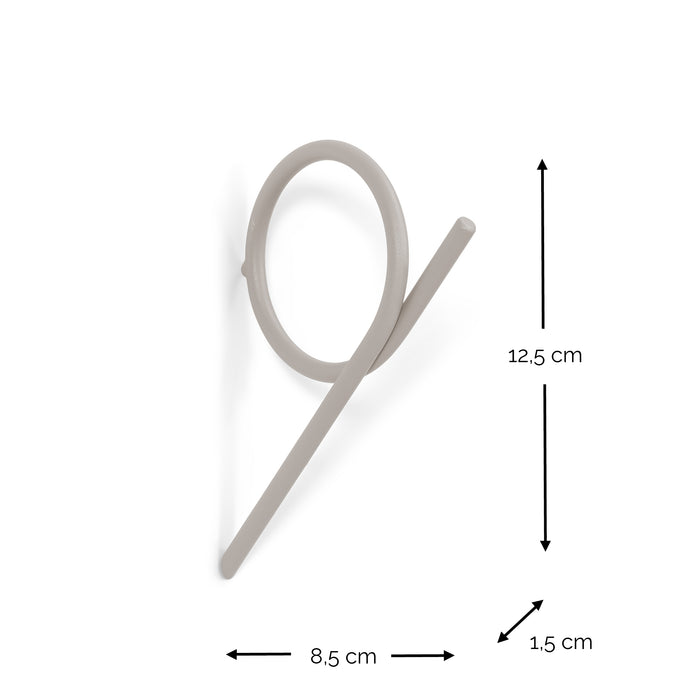 Spinder x BUDDE kapstok Tuba M - Silky Taupe