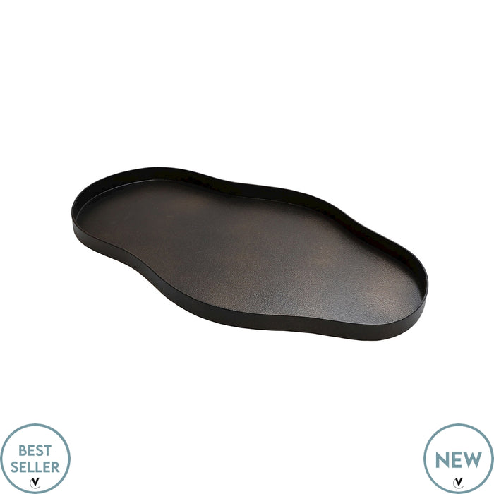 Vase The World - Bauru S bronze L44 x B25 x H2 cm