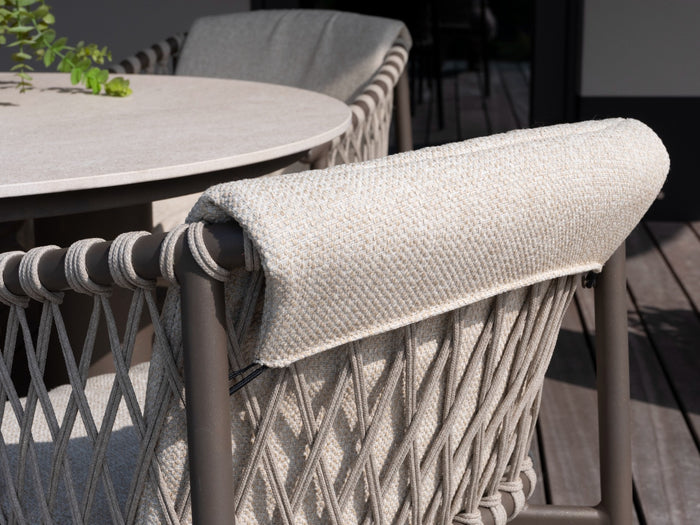 4-Seasons Allora dining tuinstoel - terre (1 stuk)