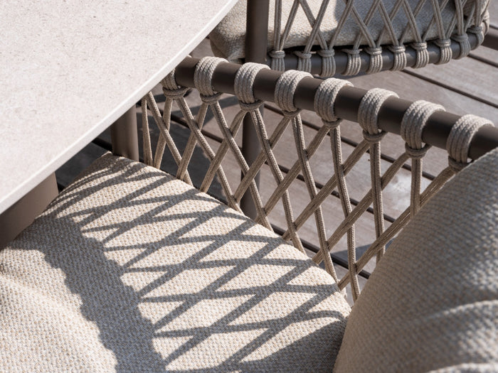 4-Seasons Allora dining tuinstoel - terre (1 stuk)