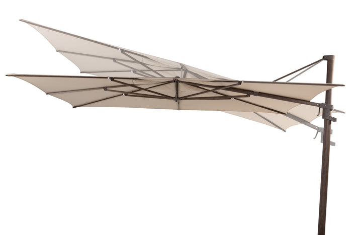 4 Seasons Finca Zweefparasol 300x400 cm. - beach|dark woodlook