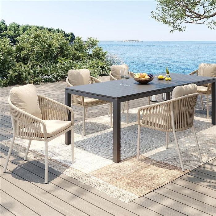 Tuinstoel met armleuningen Cyprus beige Kare Design