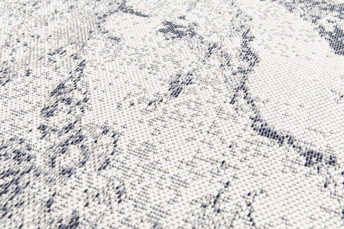 Garden Impressions Madras buitenkleed - 120x170 cm - marble blauw