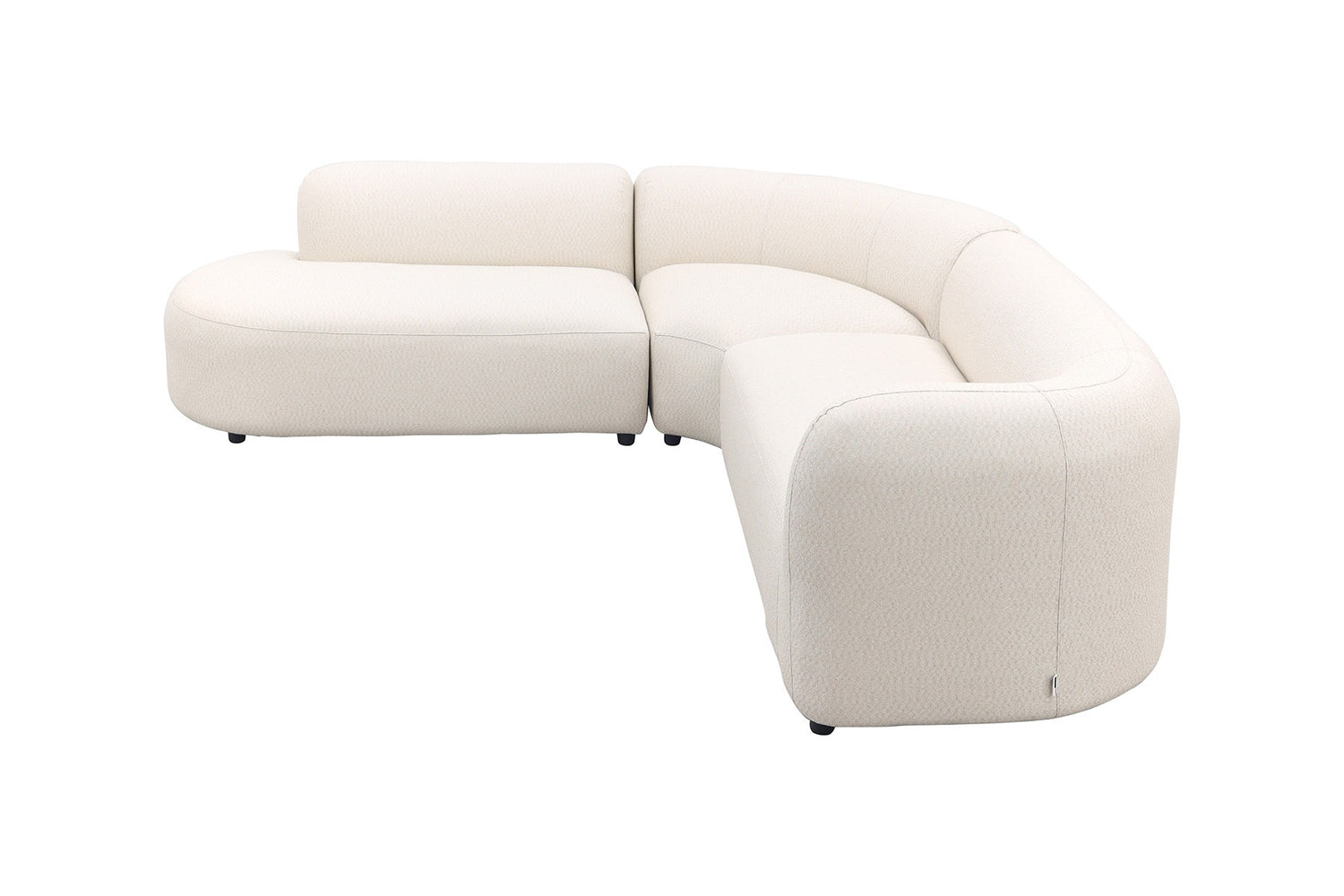 Madeira ronde hoekbank rechts - Naturel Sunbrella