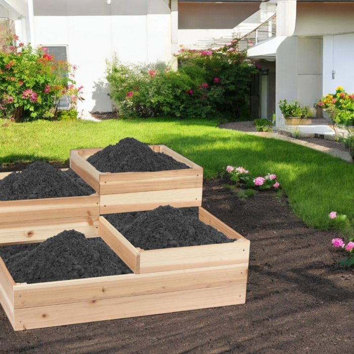 HIXA Moestuin Kweekbak Plantenbak Verhoogd voor Zaden & Planten 80x...