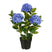 Mica Decorations Kunstbloem Hydrangea - 40x40x65 cm - Polyester - Blauw