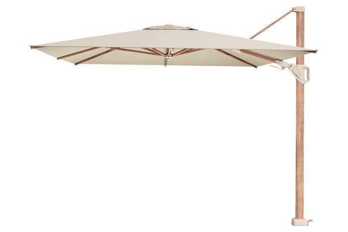 Platinum Challenger T2 zweefparasol premium - 3,5x2,6 m. - Champagne teak