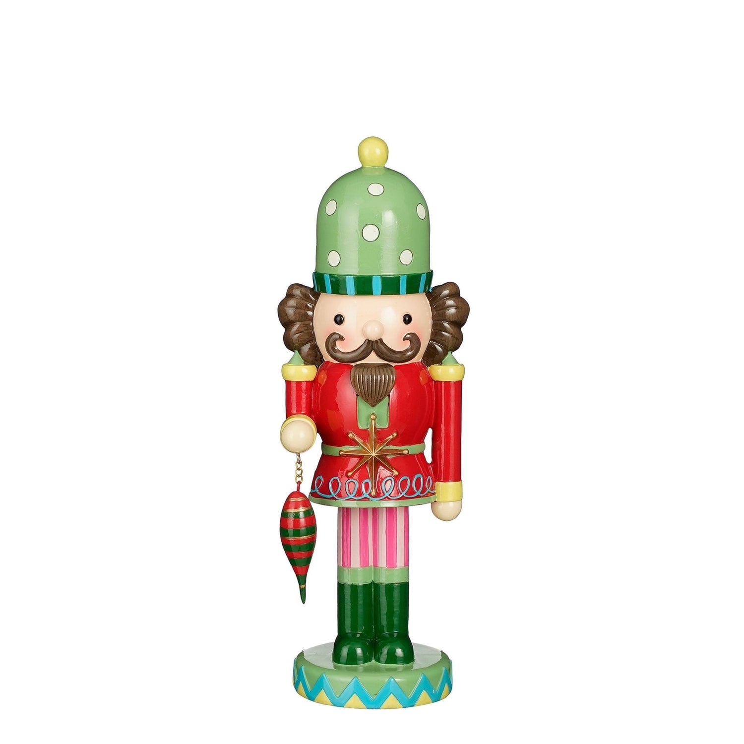 House of Seasons Kerstversiering Nutcracker - 12x10.5x35 cm - Polyresin - Groen