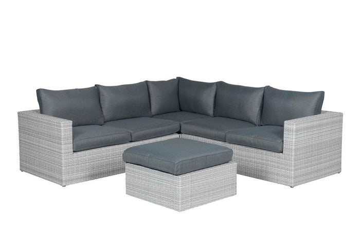 Orangebird loungeset - 4-delig- vintage grey - 2-half - reflex black