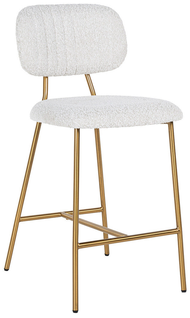 Richmond Interiors Xenia Counterstoel Wit Bouclé