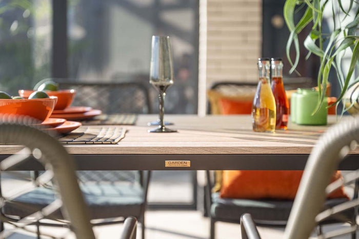 5-delige tuinset Dido tuinstoelen mosgroen - Vigo tafel