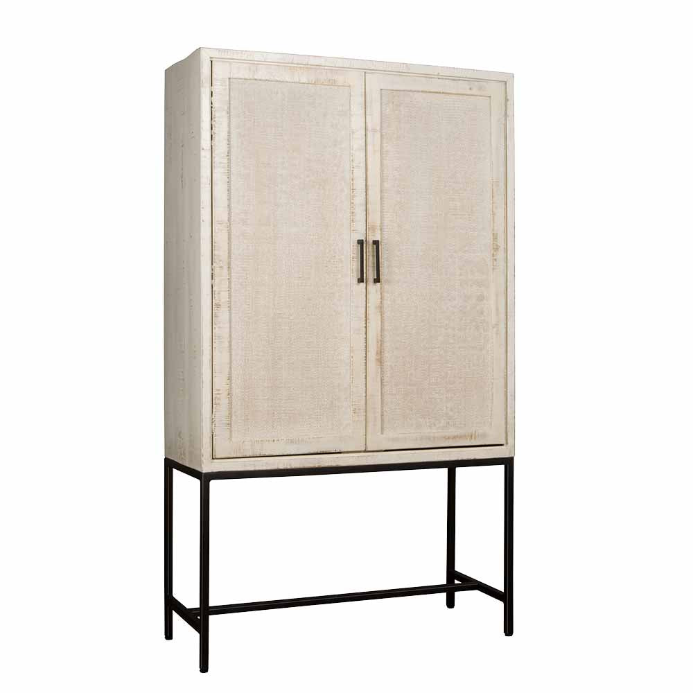 Anli-Style Tower living Carini Cabinet white 2 drs. 110x45x190