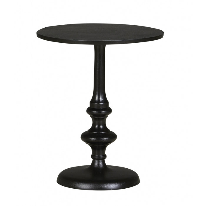 Bijzettafel Hedel - Zwart - Metaal - 39x48x39cm (BxHxD)