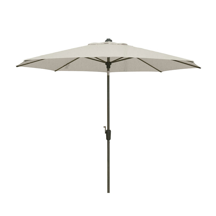 Madison Lissabon stokparasol Ø300 cm auto - mellow silver olefin