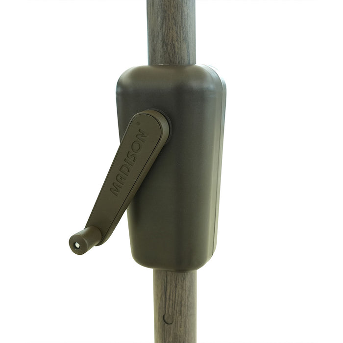 Madison Lissabon stokparasol Ø300 cm auto - mellow silver olefin