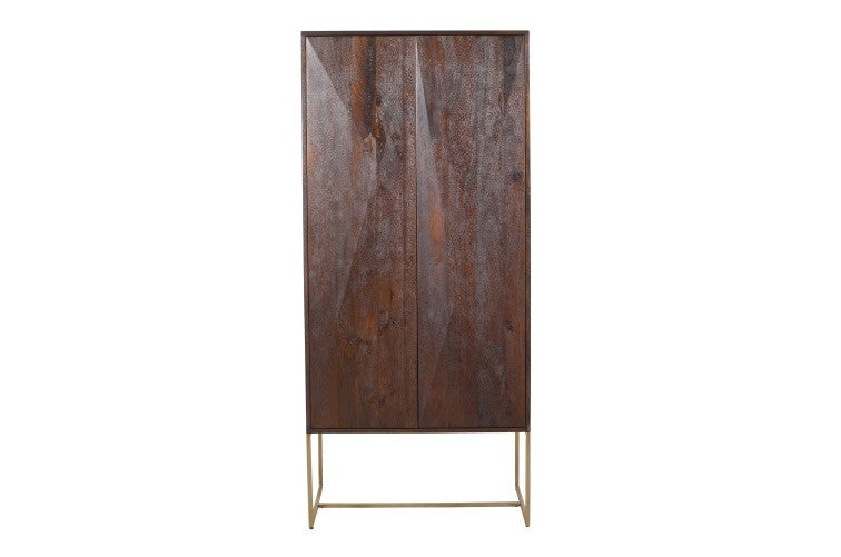 PTMD Onyx Cabinet Brown 2 Drs