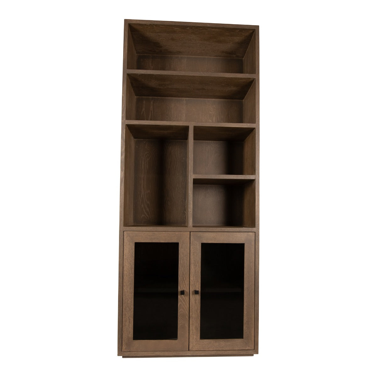 PTMD Oak Cabinet Open Armarium 2-drs Glay