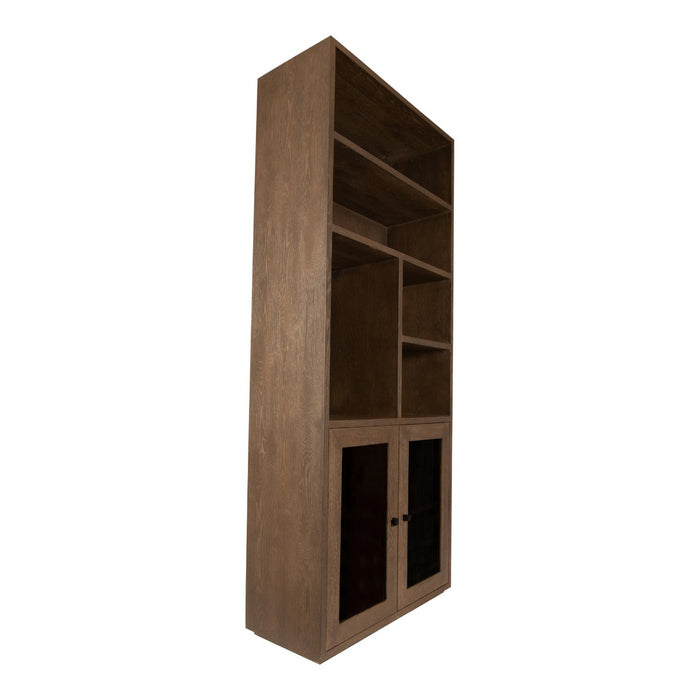 PTMD Oak Cabinet Open Armarium 2-drs Glay