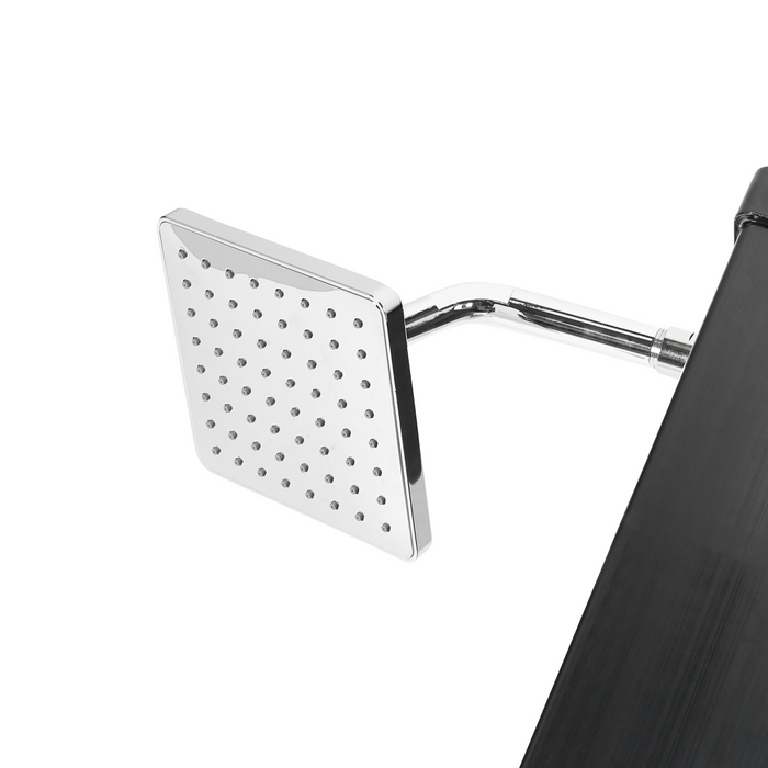 Beliani - YARACUY - Buitendouche op zonne-energie - Zwart - PVC