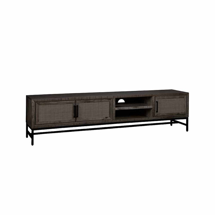 Anli-Style Tower living Carini TV stand black 3 drs. 200x40x50