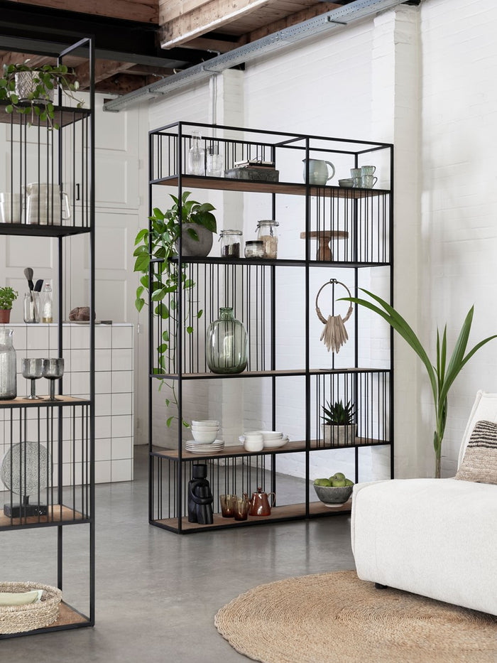 DTP Home Bookrack | Roomdivider Barra large, 5 shelves,210x140x35 c...