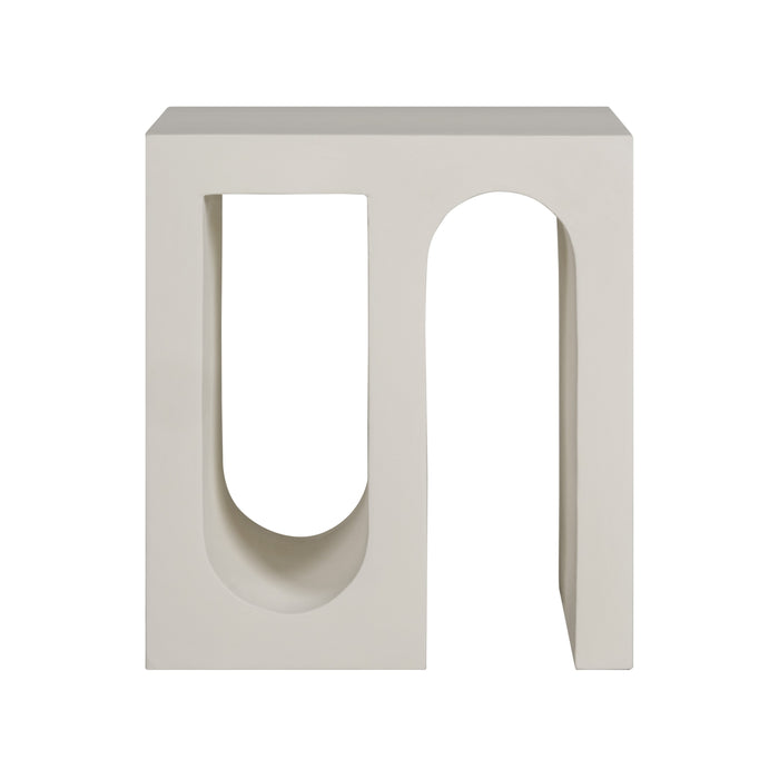 Bijzettafel Cara Wit - MDF - 50x55x40cm (BxHxD)