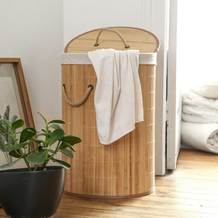Calicosy - Ronde bamboe wasmand 60L - H50 cm
