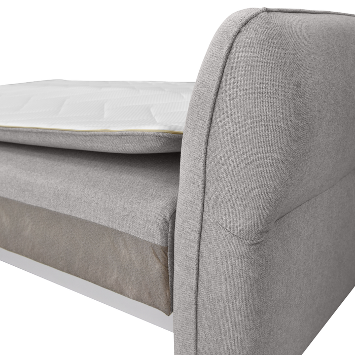 Calicosy - Slaapbank 3-zits in stof B238 cm - LAGOS - Grijs