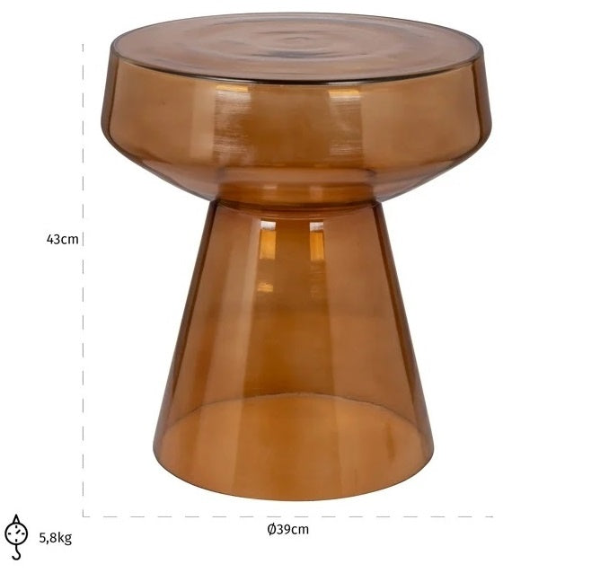 Richmond Interiors Bowen Glazen Bijzettafel