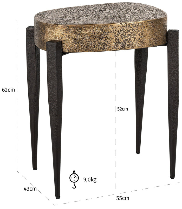 Richmond Interiors Declan Gouden Bijzettafel