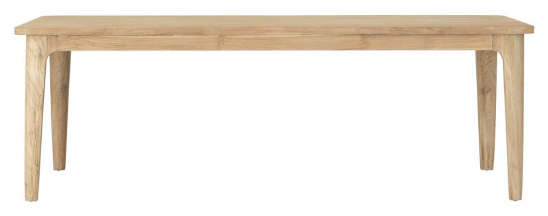 DTP Home Dining table Forte rectangular,76x225x90 cm, teakwood natural