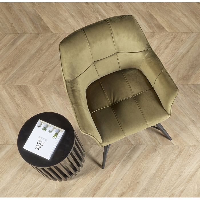 Bijzettafel Capelle - Zwart - Hout - 35x48x35cm (BxHxD)