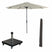 Garden Impressions Lotus parasol Ø300cm - ecru Eureka voet en hoes