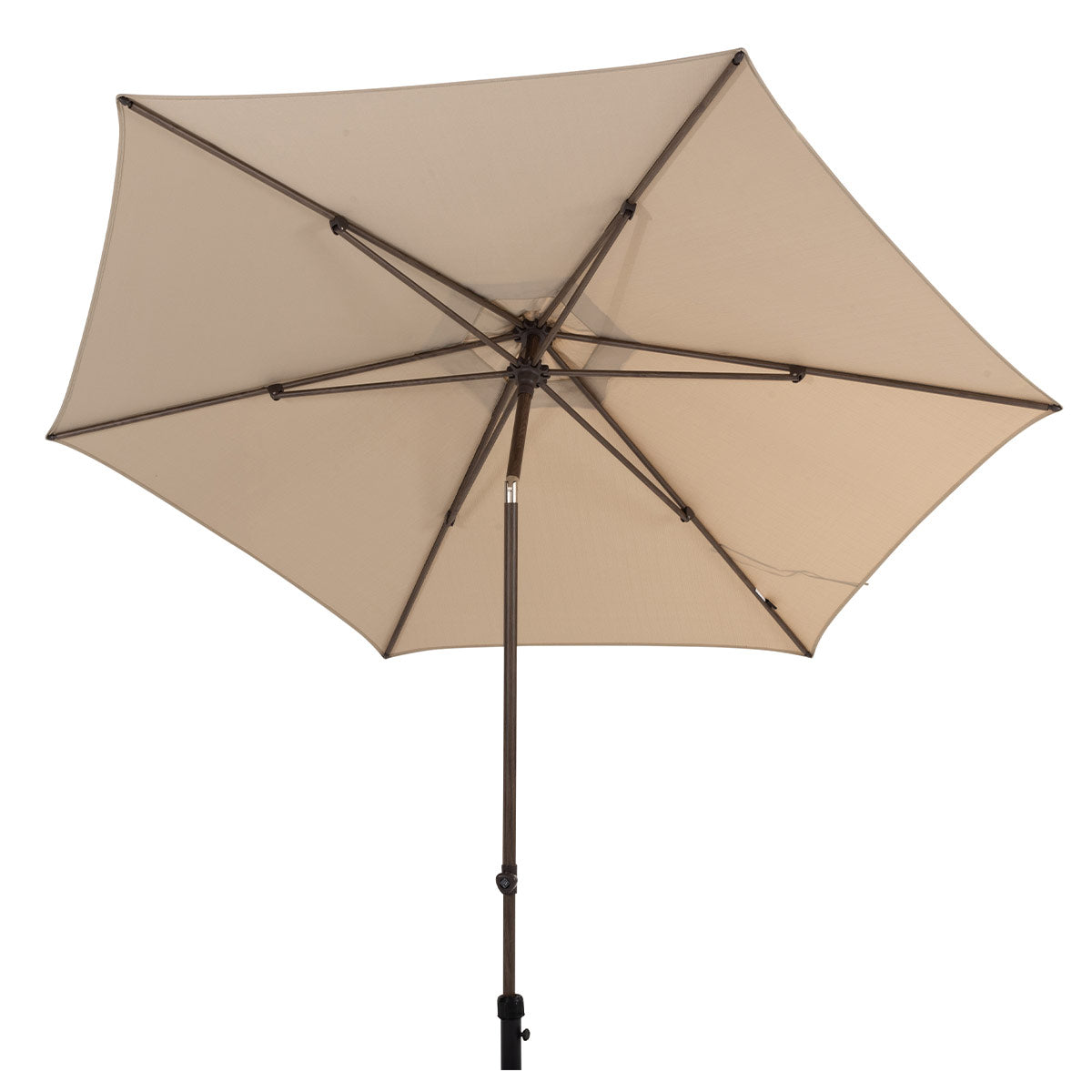 4 Seasons Azzurro stokparasol Ø300 cm beach solefin - Wenge frame