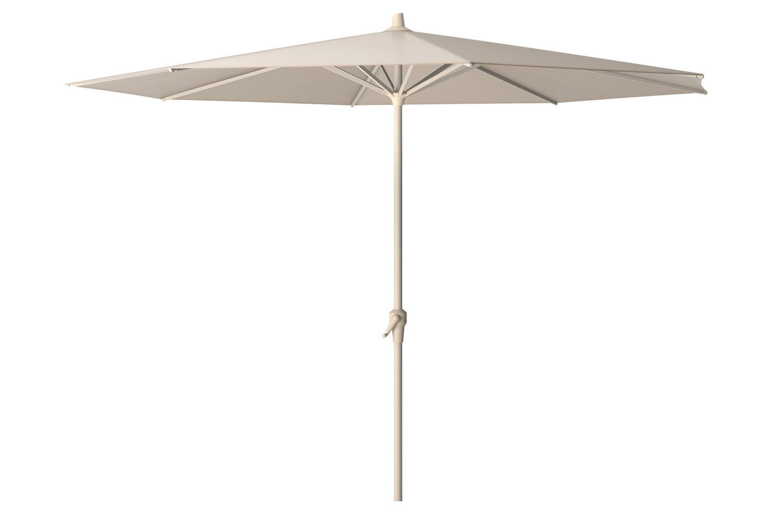 Platinum Riva stokparasol 3 m. rond - Sandstone Ivory